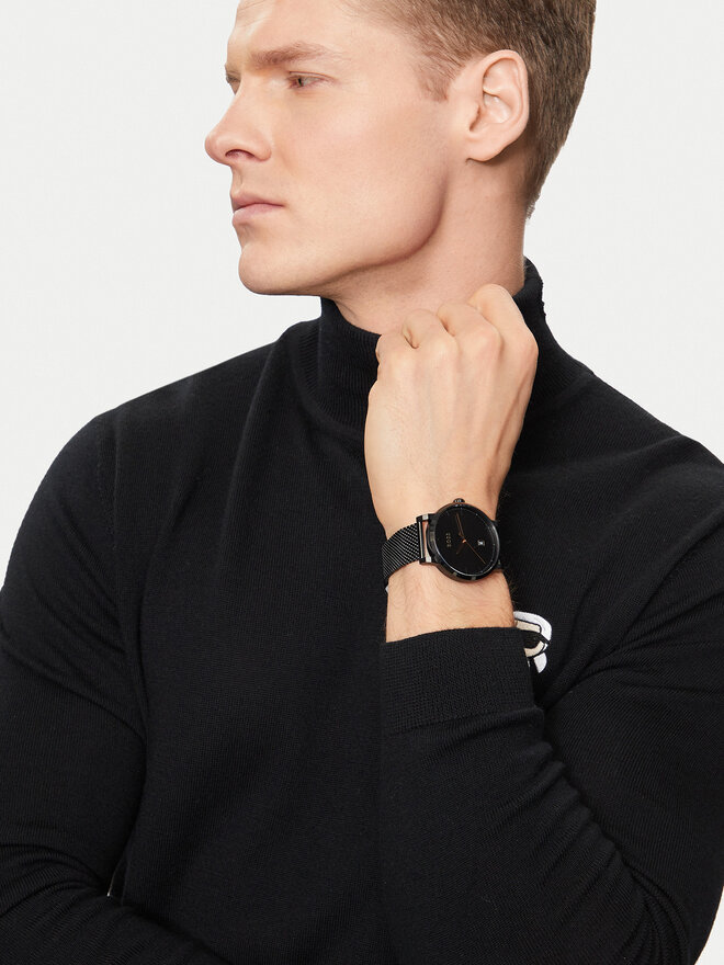 BOSS Pulkstenis Boss Confidence 1513810 Melns