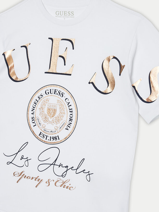Guess Guess Camiseta J5RI28 K8HM4 Blanco Regular Fit