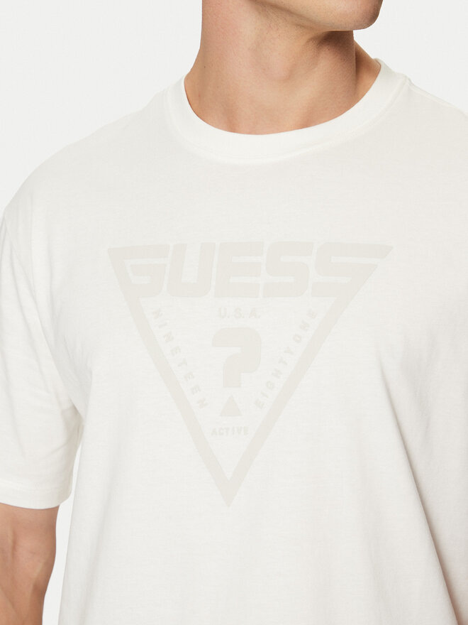 Guess Guess Marškinėliai Z4BI02 I3Z14 Balta Overshirt Fit