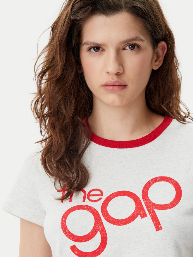 Gap Gap Футболка 723653-06 Сірий Regular Fit