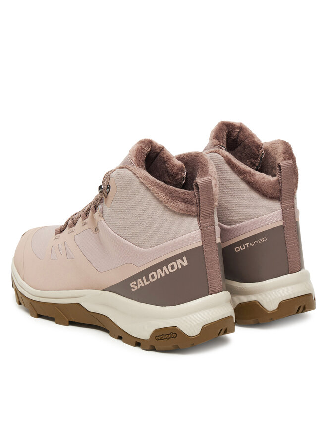 Salomon Trekkingi Salomon Outsnap Waterproof L47854100 Różowy