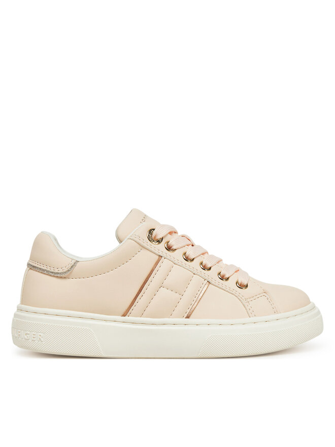 Tommy Hilfiger Сникърси Tommy Hilfiger Low Cut Lace-Up Sneaker T3A9-33745-1439 M Розов