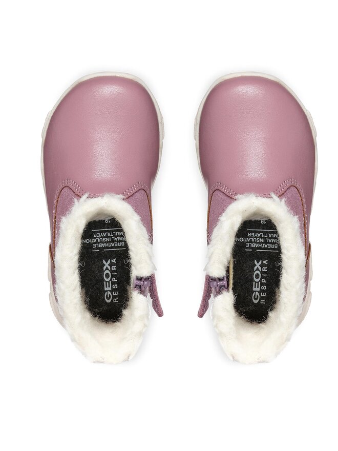 Geox Baby-Mädchen B Balu' Girl - Erste Schritte Stiefelette