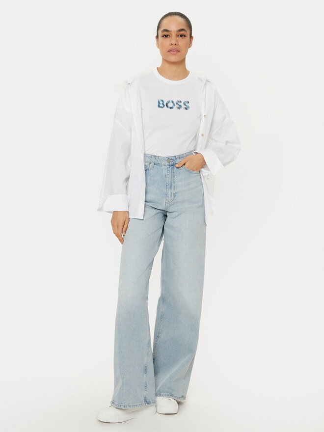 BOSS BOSS Camiseta C_Elogo 50535322 Blanco Regular Fit