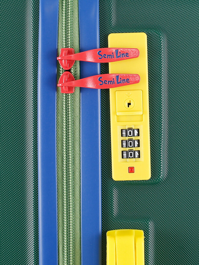 Semi Line Kabinový kufr Semi Line T5846-1 Zelená