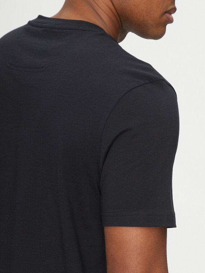 BOSS BOSS Póló Tape Logo 50530990 Sötétkék Regular Fit