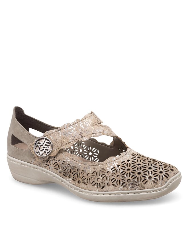 Rieker Halbschuhe Rieker 413G4-90 Goldfarben