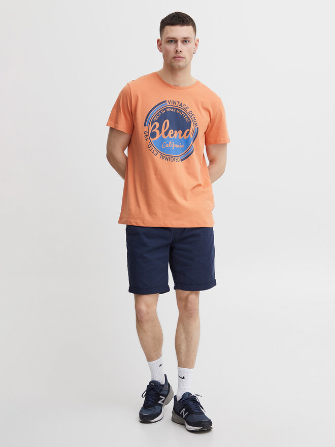 Blend Blend Póló 20715308 Narancssárga Regular Fit