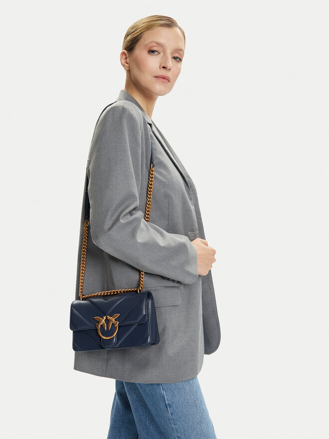 PINKO Ročna torba PINKO Love One Mini Light Dc Al 25-26 PLTT 104550 A2OS Mornarsko modra