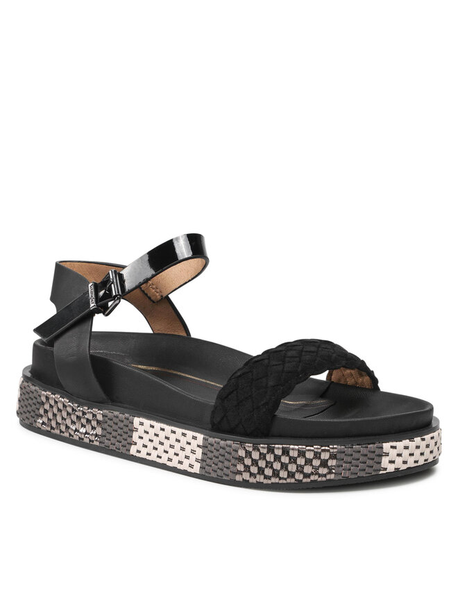 Wrangler Sandały Wrangler Amaya Woven WL21661A Czarny