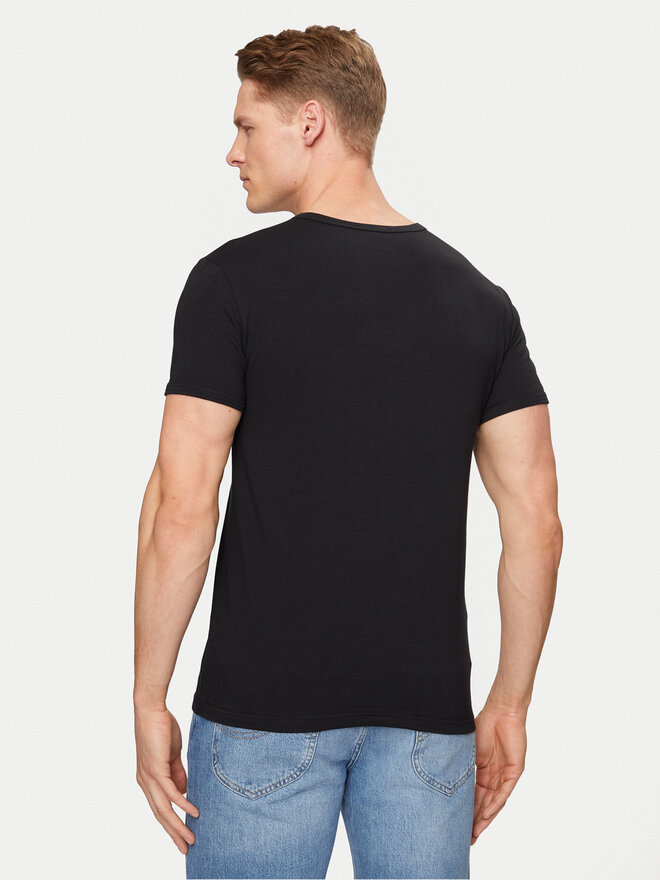 Versace Versace 2er-Set T-Shirts AU10193 Schwarz Slim Fit