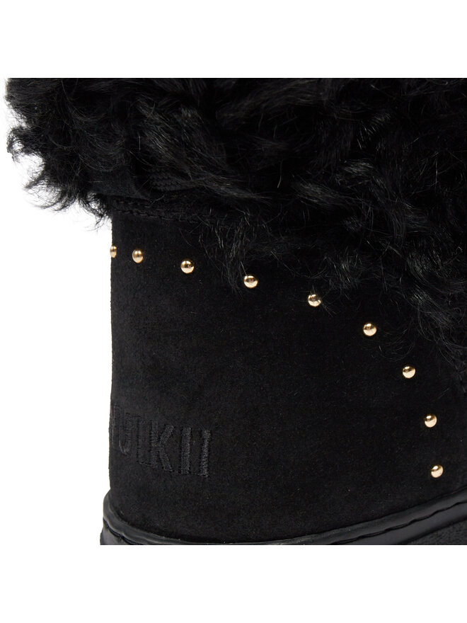 Inuikii Snehule Inuikii Long Curly 75202-051 Čierna