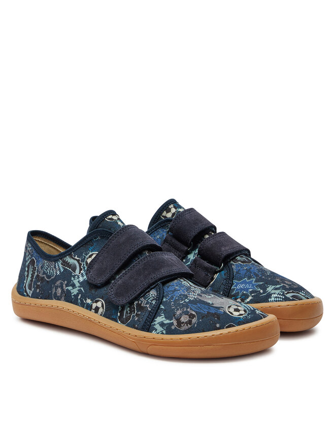 Froddo Hausschuhe Froddo Barefoot Canvas G1700390 D Blau