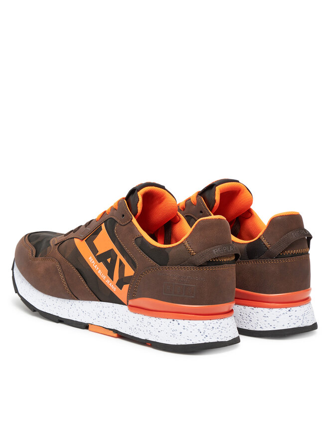 REPLAY Sneakersy REPLAY GMS68 .000.C0096T Brązowy