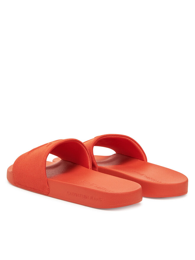Calvin Klein Jeans Παντόφλες Calvin Klein Jeans Slide Hf Mono Cv YM0YM01282 Πορτοκαλί