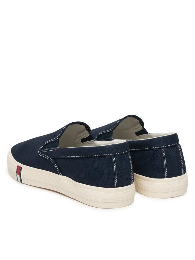 Tommy Jeans Sneakers aus Stoff Tommy Jeans Archive Vulc. Y2K Slip On EM0EM01675 Dunkelblau