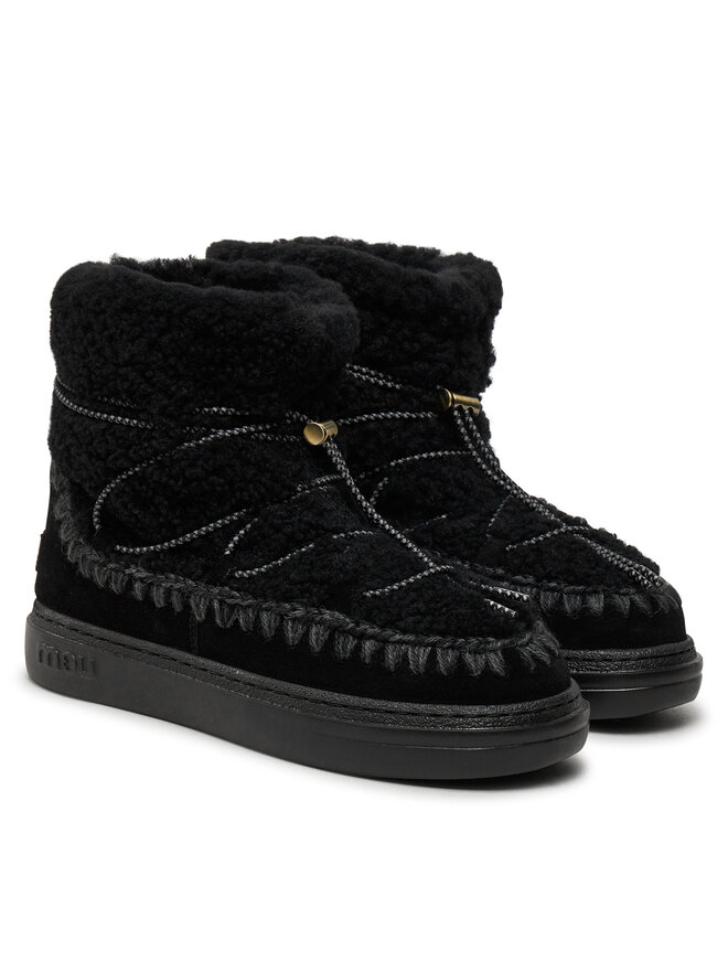 Mou Schneeschuhe Mou Eskimo Sneaker Bold Scoub Lace FW411012A Schwarz