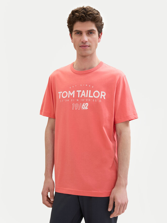 Tom Tailor Tom Tailor Póló 1041871 Piros Regular Fit