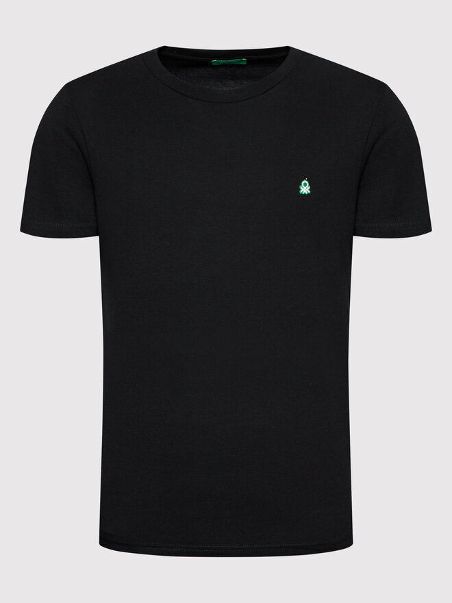 United Colors Of Benetton United Colors Of Benetton T-Shirt 3MI5J1AF7 Μαύρο Regular Fit