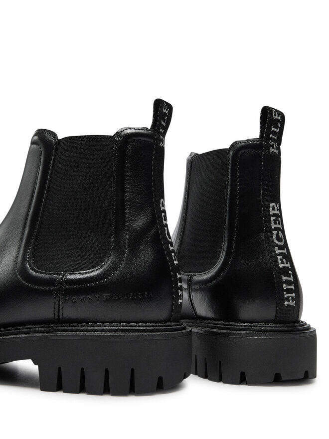Tommy Hilfiger Μποτάκια με λάστιχο Tommy Hilfiger Chunky FM0FM05197 Μαύρο