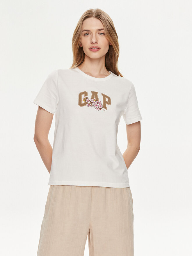 Gap Gap Camiseta 878165-00 Blanco Regular Fit