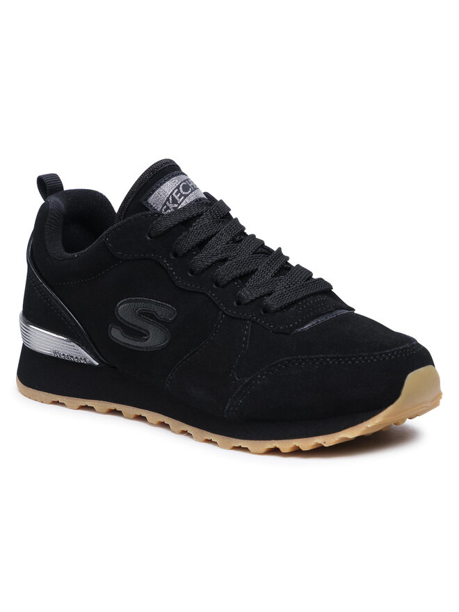 Black suede skechers new arrivals