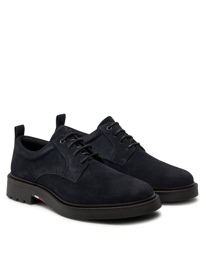 Tommy Hilfiger Scarpe basse Tommy Hilfiger Light Hilfiger Lwt Suede Shoe FM0FM05088 Blu scuro