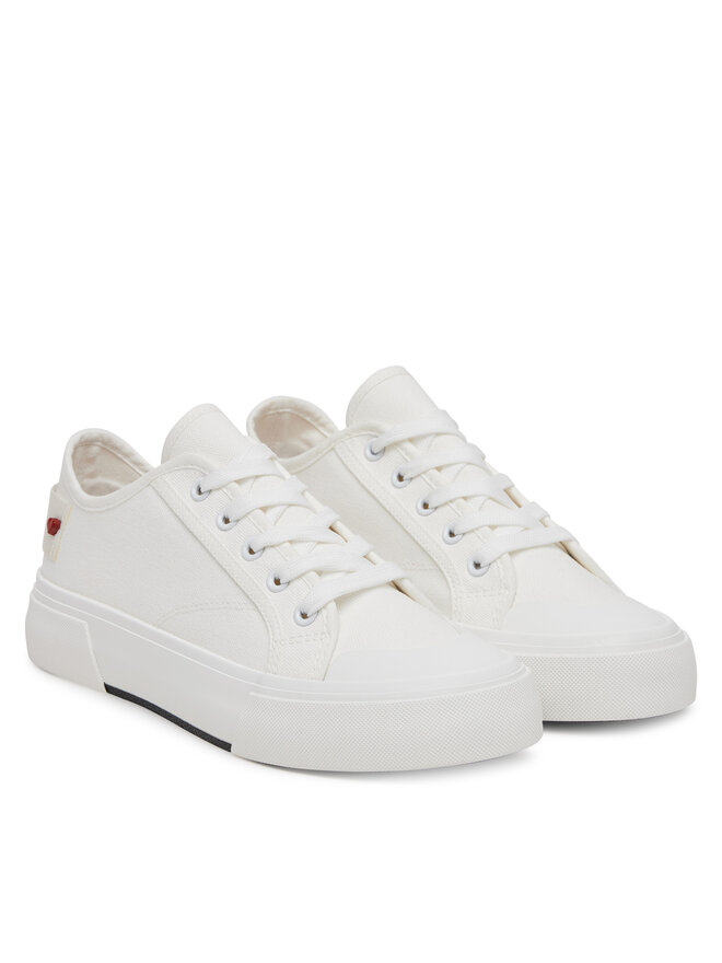 LOVE MOSCHINO Tornacipő LOVE MOSCHINO JA15012G0MJP0100 Fehér