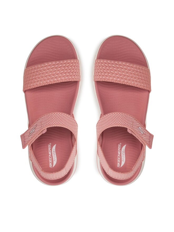 Skechers Sandały Skechers Go Walk Arch Fit Sandal-Polished 140264/ROS Różowy