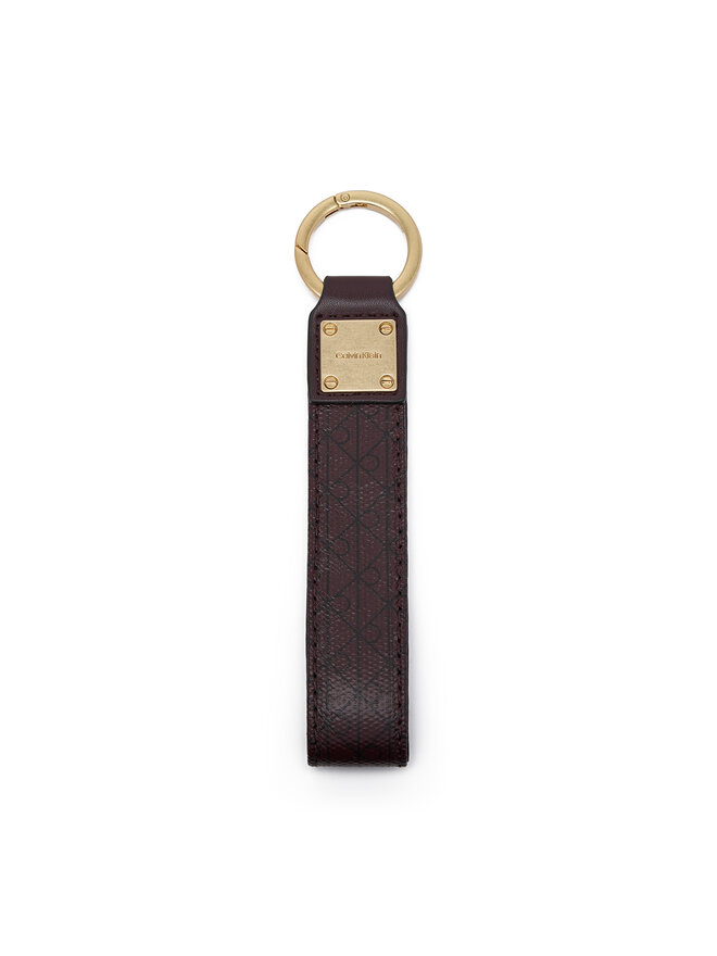 Calvin Klein Schlüsselanhänger Calvin Klein Emblem Aop Key Fob LV04F1099G Dunkelrot