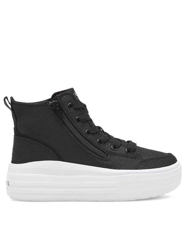 Skechers black high top sneakers online