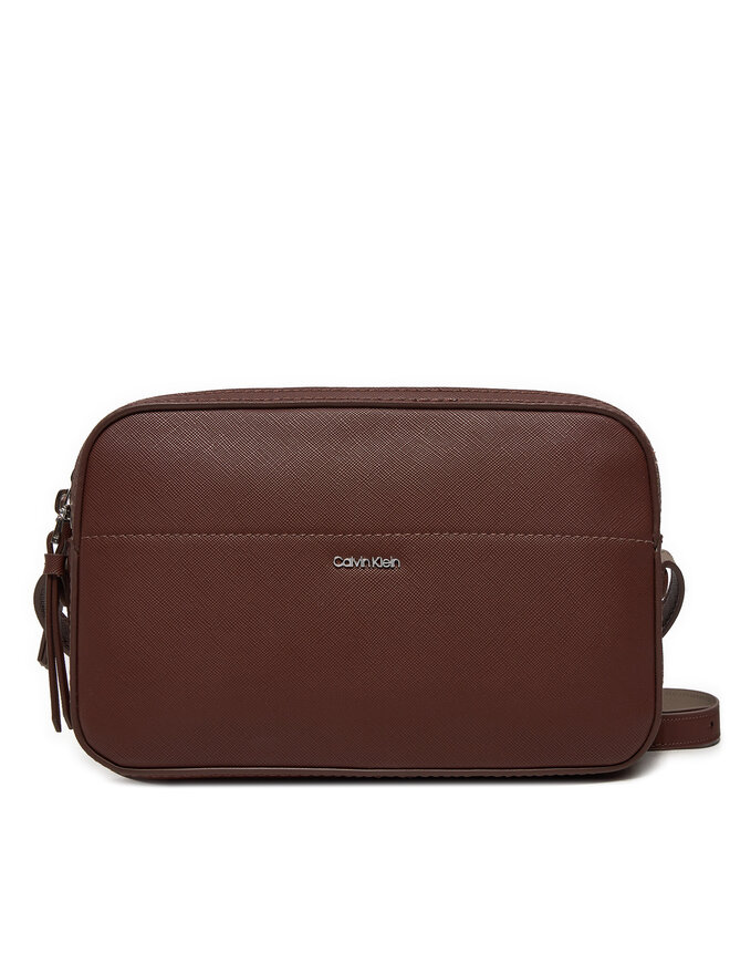 Calvin Klein Borsetta Calvin Klein Ck Business Camera Bag_Saffiano K60K612571 Marrone