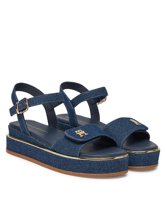 Tommy Hilfiger Sandały Tommy Hilfiger T3A2-33788-1828 S Granatowy