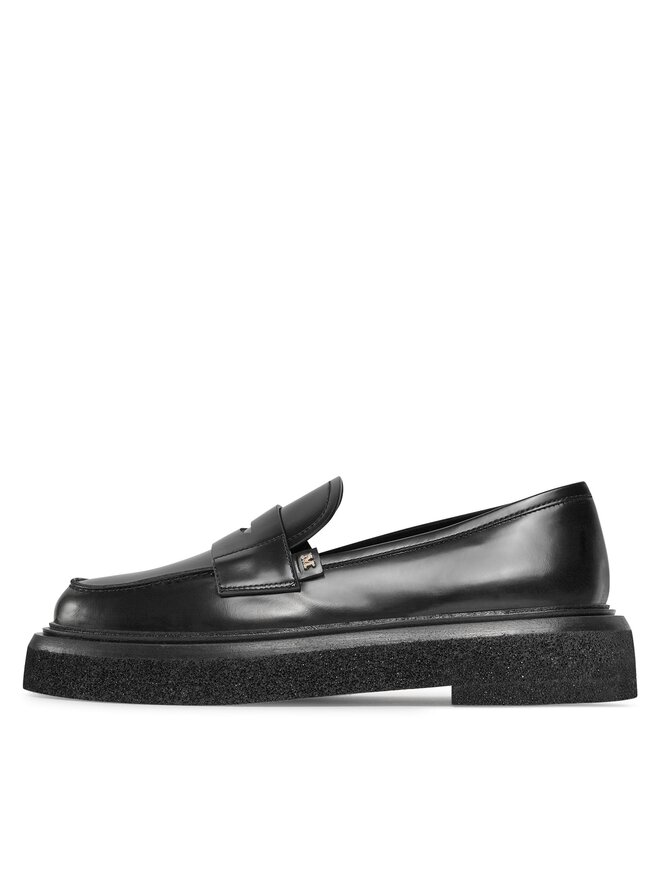 Max Mara Loafersy Max Mara Crepeloafer 23452619336 Černá