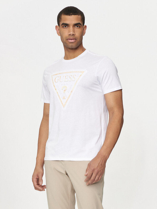 Guess Guess Camiseta M4YI86 K9RM1 Blanco Slim Fit