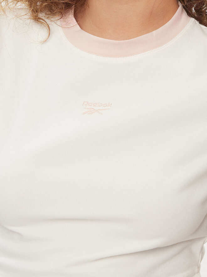 Reebok Reebok Marškinėliai II5587 Balta Fitted Fit