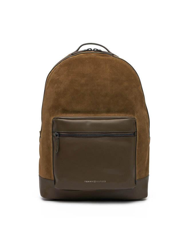 Tommy Hilfiger Nahrbtnik Tommy Hilfiger Th Casual Suede Backpack AM0AM13229 Zelena