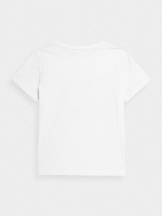 4F 4F T-Shirt 4FJAW23TTSHF0826 Λευκό Regular Fit