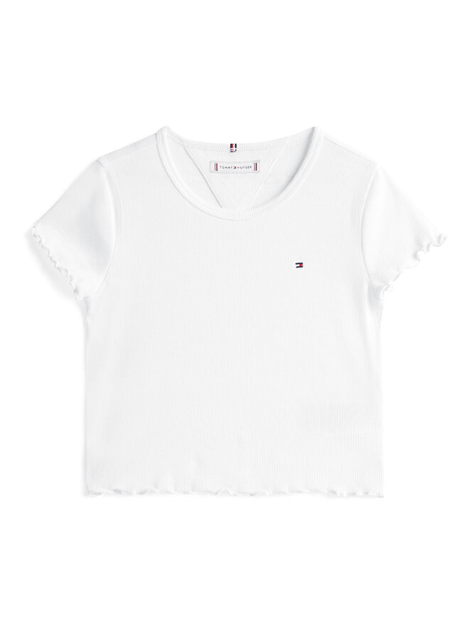 Tommy Hilfiger Tommy Hilfiger Camiseta Essential KG0KG08590 Blanco Regular Fit