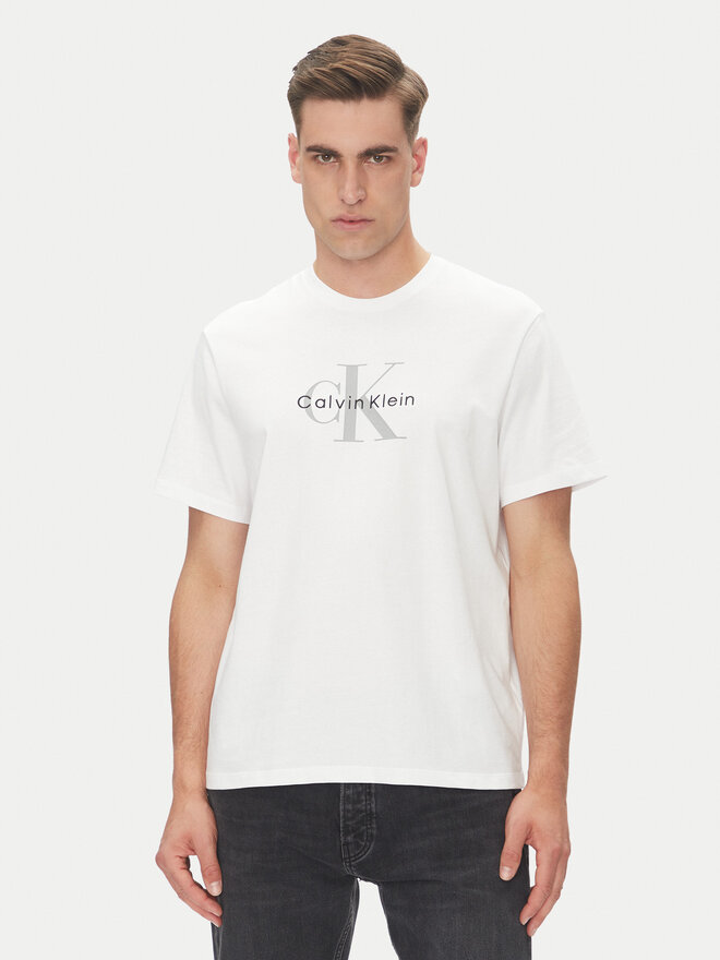 Calvin Klein Jeans Calvin Klein Jeans Camiseta Hero Monologo LV04RB862G Blanco Regular Fit