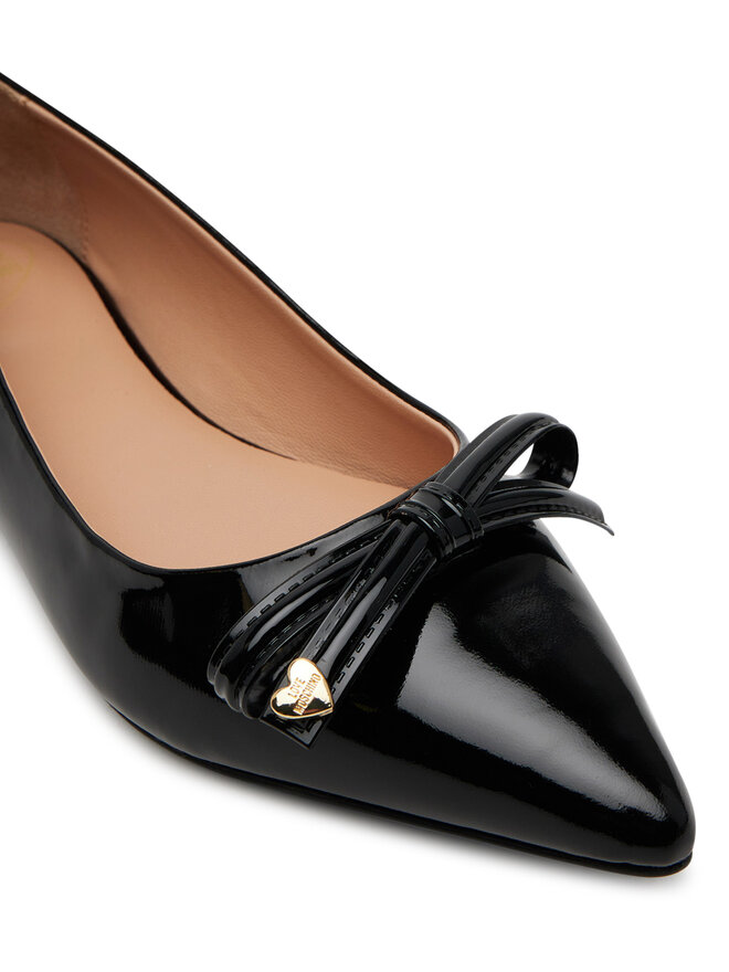 LOVE MOSCHINO Baleriny LOVE MOSCHINO JA11031G1MIH0000 Czarny