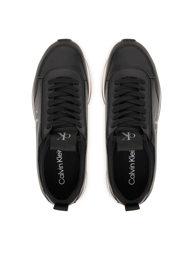 Calvin Klein Sneakers Calvin Klein Retro Runner Sock Panl Lth Neo HW0HW03118 Schwarz