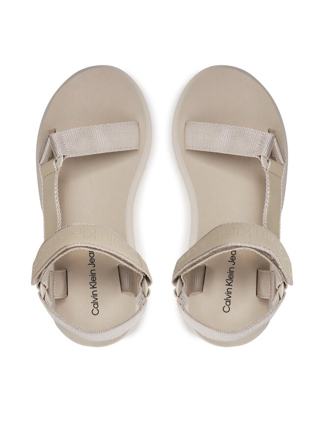 Calvin Klein Jeans Sandale Calvin Klein Jeans Sandal Velcro Webbing Dc YW0YW01353 Bej