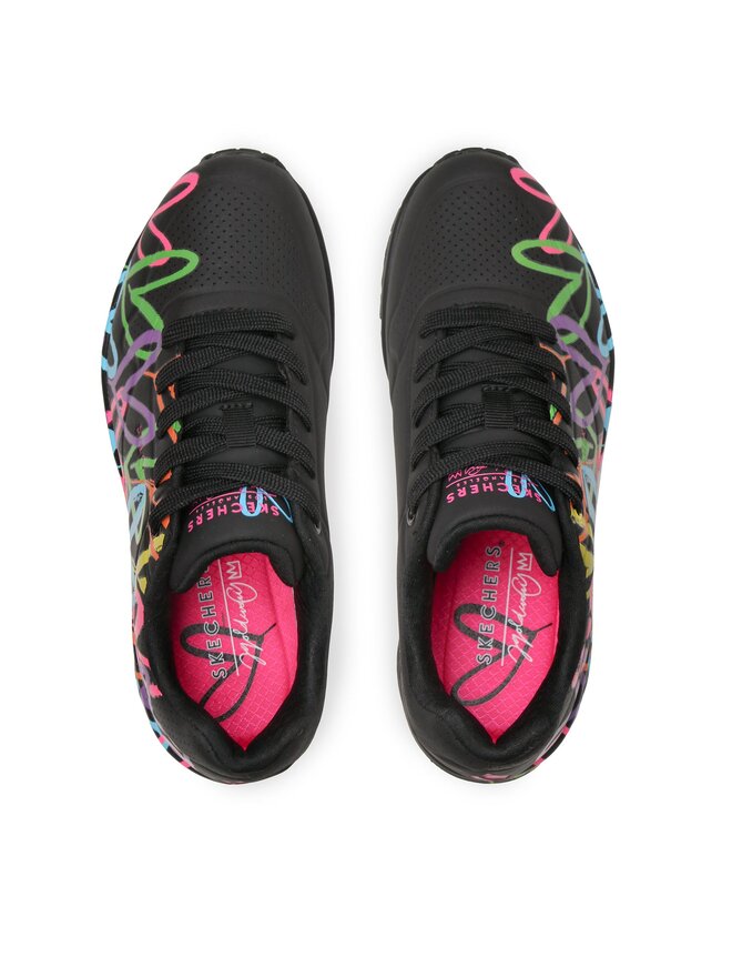 Sneakersy Skechers Highlight Love 177981/BKMT Czarny