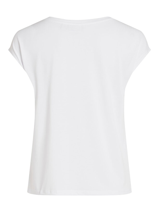 Vila Vila T-shirt Modala 14074847 Bijela Relaxed Fit