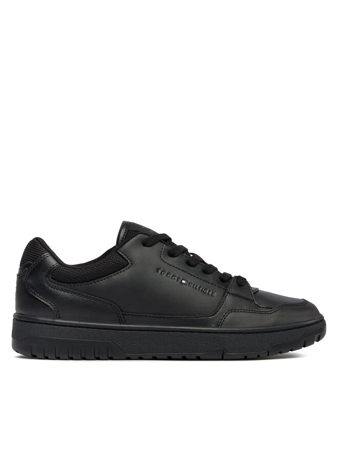 Tommy Hilfiger Αθλητικά Tommy Hilfiger Th Basket Core Leather Ess FM0FM05040 Μαύρο