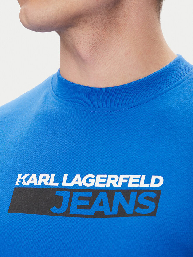 Karl Lagerfeld Jeans Karl Lagerfeld Jeans Marškinėliai A2M17074 Mėlyna Regular Fit