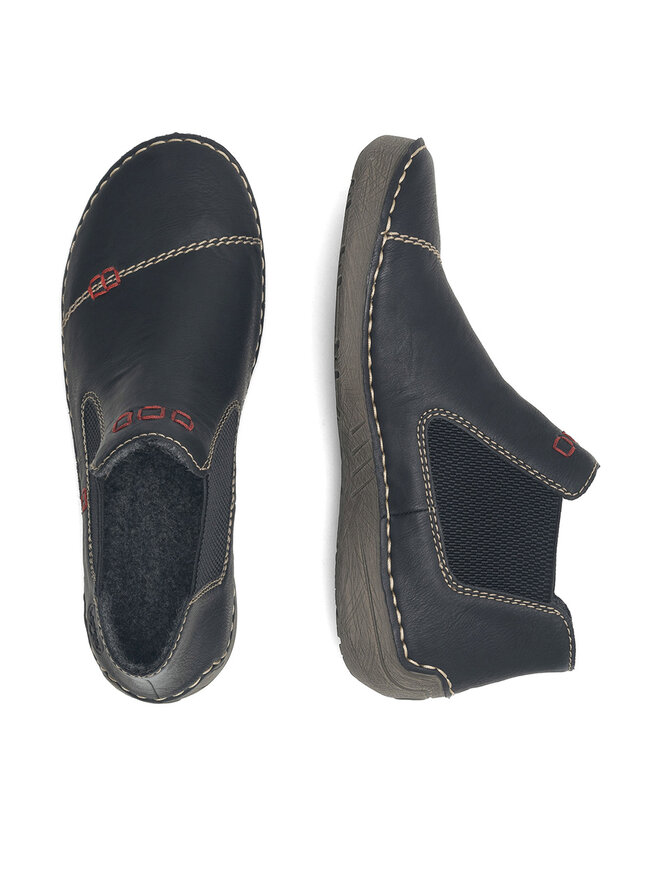 Rieker Μποτάκια με λάστιχο Rieker 52590-01 Μαύρο