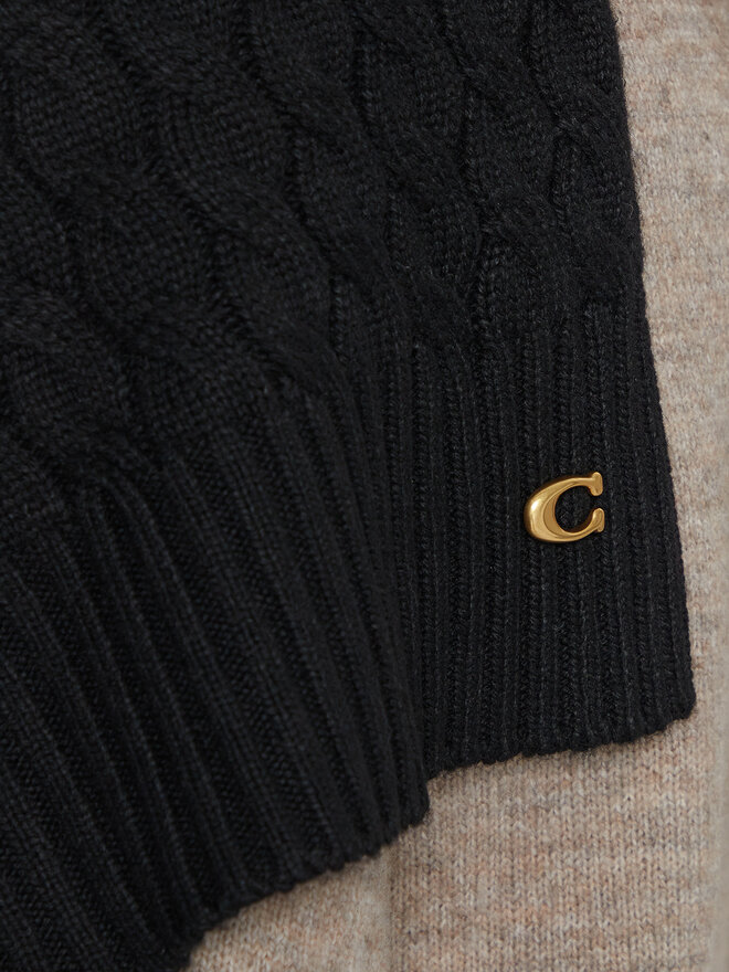 Coach Зимен шал Coach 29CO100294 Черен