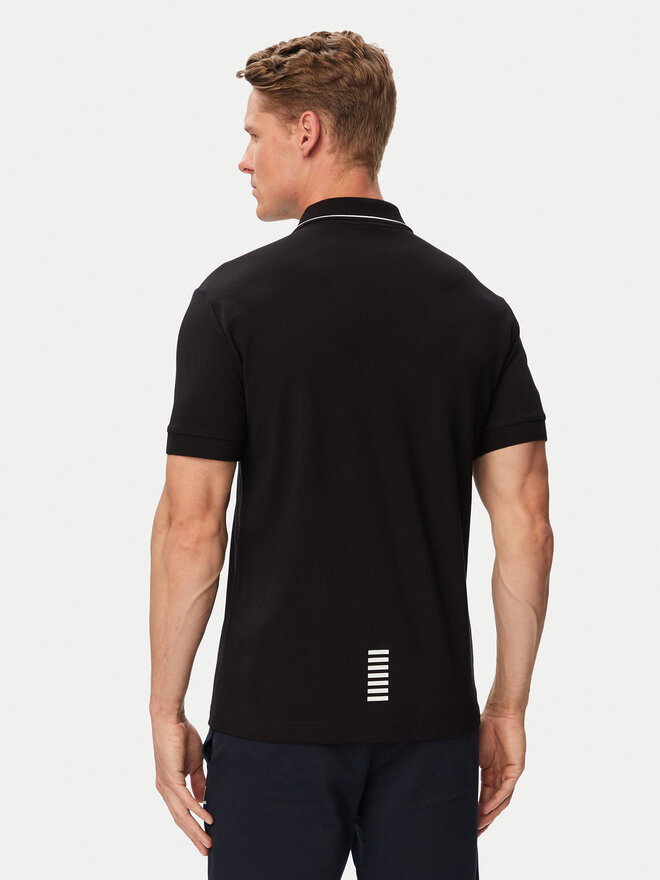 EA7 Emporio Armani EA7 Emporio Armani Поло 8NPF16 PJVUZ 1200 Чорний Slim Fit